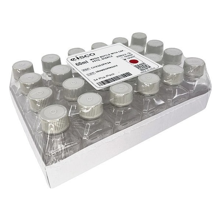 Eisco Scientific Media Bottle, PETG, 82.6 mm H, PK24 CH5202PK24