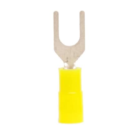 Nichifu Fork Terminal, #6 Stud Size, 20 AWG, Nylon Insulated, 200 PK 32416