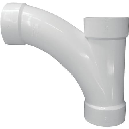 Canplas DWV Combination Tee Pipe Wye, 3 in, Hub, PVC, White, SCH 40 Schedule 194303