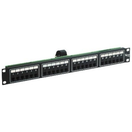 Icc PATCH PANEL, F/TELCO, 8P2C, 24-PORT, 1RM ICMPP24TF2
