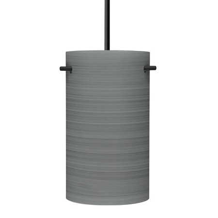 Besa Lighting Besa Tamburo 5 Pendant, Titan, Black Finish, 1x 11W LED 1JT-4005TN-LED-BK