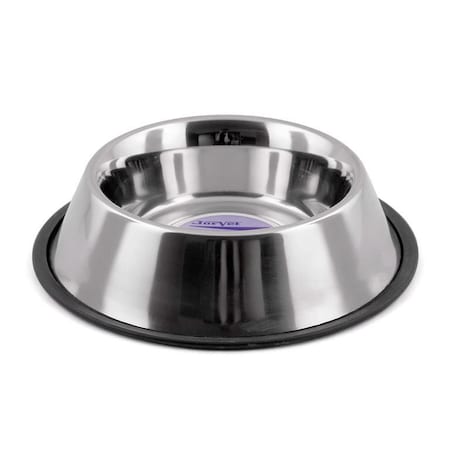 Jorgensen Laboratories Jorvet No-Tip Pet Bowl, 32oz, Stainless Steel J0804C