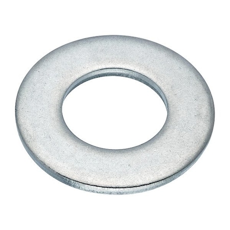 Zoro Select Flat Washer, For Screw Size 5/8 in , Aluminum Plain Finish, 5 PK WASB58NAL
