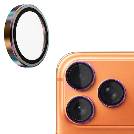 Gadget Guard Glass Camera Lens Protector For Apple Iphone 17 Pro, 17 Pro Max, 16 Pro, 16 Pro Max - Iridescent GGACXXC208AP21C