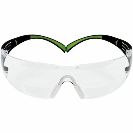 3M SecureFit(TM) 400 Reader Safety Glasses, Clear Wraparound Frame, 2.5 Diopter, Clear Lens, Universal SF425AF