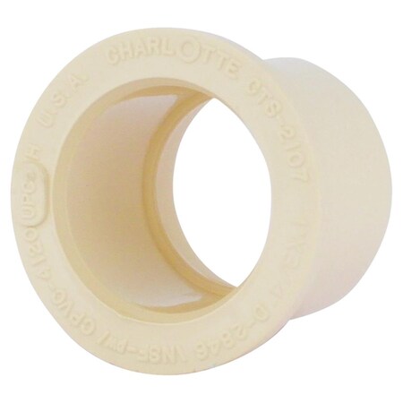 Homecare Products FlowGuard Schedule 40 0.75 in. Hub x 0.5 in. dia. Spigot CPVC Reducing Bushing, 25PK HO1490044