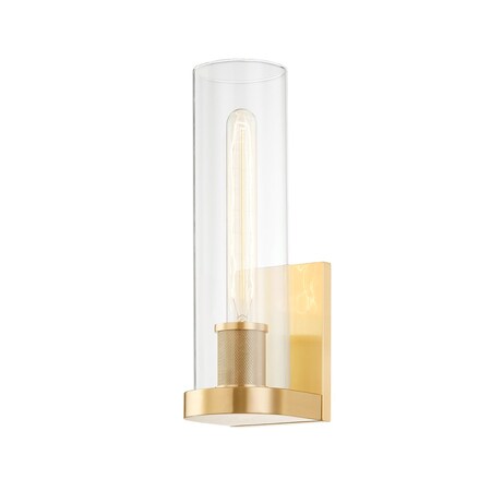 Hudson Valley Lighting Porter 1 Light Wall Sconce 4.25 In. Aged Brass 9700-AGB