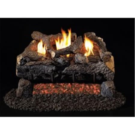 Cunningham Gas Products Real Fyre   30 in. G18 Series Evening Fyre Charred Vent Free Log Set ECV-30