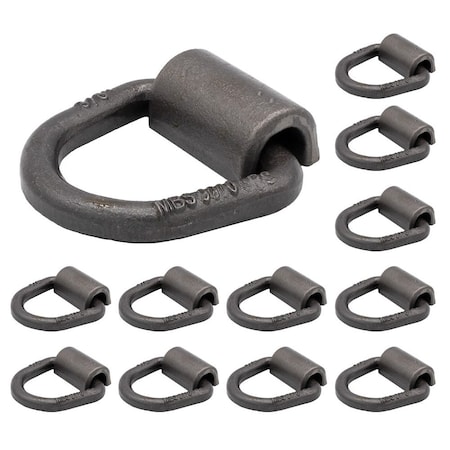 Mytee Products 3/8in Heavy Duty D-Ring Weld On Forged - 3000 lbs, 12PK D-Ring38-Wx12