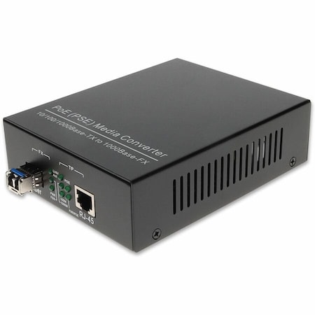 Add-On 10/100/1000BASE-TXRJ-45 TO 1000BASE-LXLC SMF 1310NM 10KM POE MINI MEDIA CONV ADD-GMC-LX-LC-POE