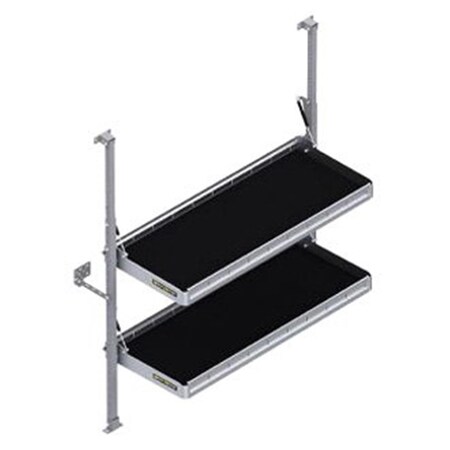 Kargo Master Kargomaster 48 ft. Folding Shelf Unit with Two Shelves K47-48486
