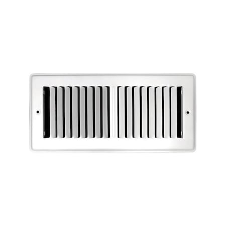 B & K C150TSW02X10 Powder Coated Toe Space Floor Grille White 4508073