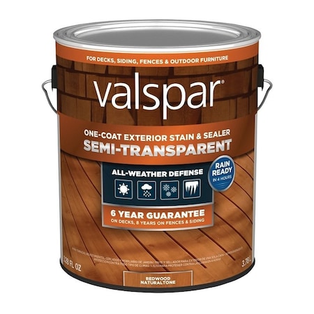 Valspar STN&SEALR SM-TRNSP RED NATL 1G VL1028084-16