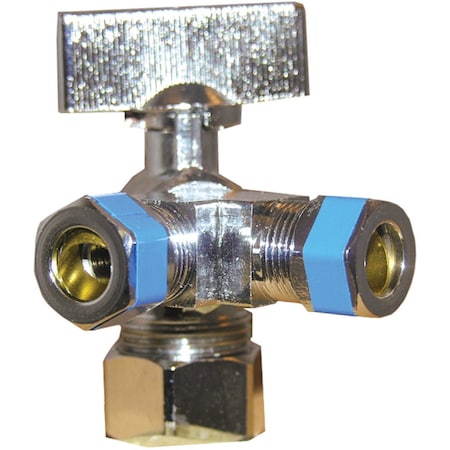 Westlake Pipe & Fittings 5/8'' C Inletx3/8'' C Outletx3/8'' C Outlet 1/4 Turn Angle Valve 6/1/9355