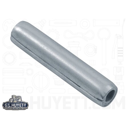 Huyett Coiled Spring Pin, Standard Duty, Zinc Plated High Carbon Steel, 0.156 in Dia x 0.750 in Length SPCZ-156-0750