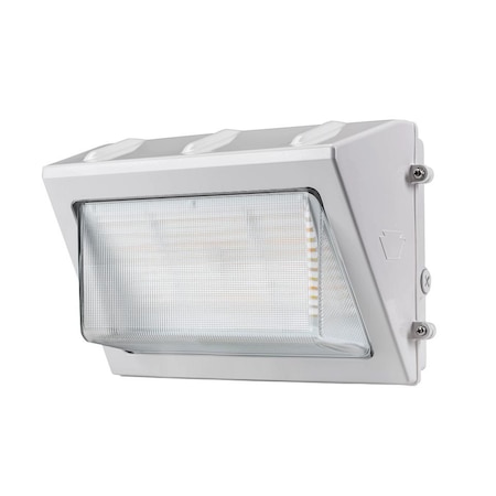 Keystone 35W LED Wall Pack feat. Color Select, Traditional Open Face Medium Housing. 120-277V Input, 3000K/40 KT-WPLED35-M1-8CSB-VDIM-W