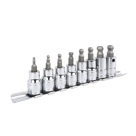 Genius Tools 8PC 3/8in Dr. Metric Wobble Hex Bit Socket Set BS-308WH