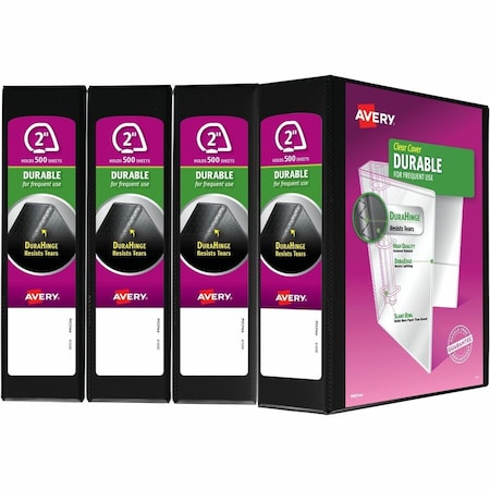 Avery Binders, Durable View 3 Ring, 2 In, PK4 05739