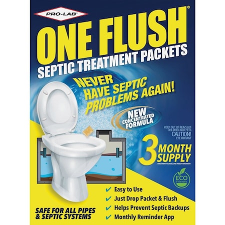 Pro Lab One Flush 1/4 Oz. Septic Tank Treatment, 3PK ON102
