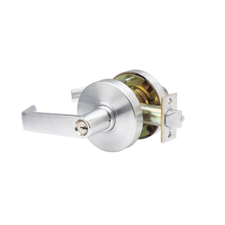 Trans Atlantic Co. LHV Series Heavy-Duty Commercial Cylindrical Lever W/ Clutch Function Grade1 Entry in Brushed Chrome DL-LHV53CL-US26D
