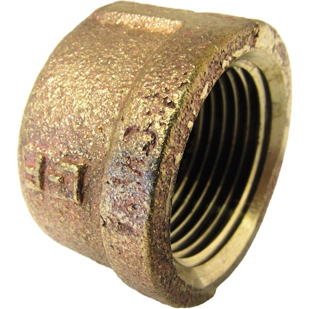 Westlake Pipe & Fittings 3/4'' Red Brass Threaded Pipe Cap 17-9151