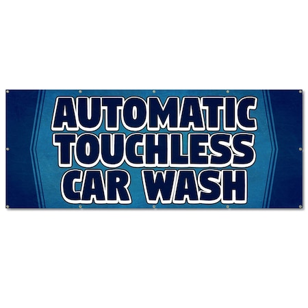 Signmission Automatic Touchless Car Wash, 48 Inch, Banner B-120-30344