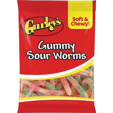 Gurleys 4.5 Oz. Gummy Sour Worms 743786