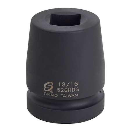Sunex 1 in Drive 13/16 in Heavy Duty Square Impact Socket 526HDS