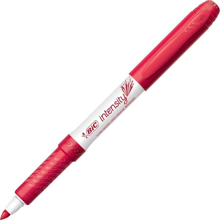 Bic Intensity Dry Erase Marker, Fine Point, Low Odor, Red, 12PK GDE11-RD