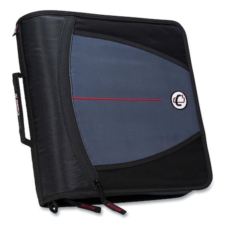 Case It Universal Zipper Binder, 3 Rings, 2in Capacity, 11 x 8.5, Black LT-007-BLACK