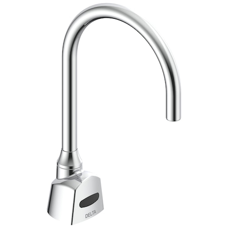 Delta Commercial 1500T Series Deckmount Electronic Se Gooseneck Fct, Hw, 1.5Gpm, R35 Spout In Chrome 1500TF3370-R35