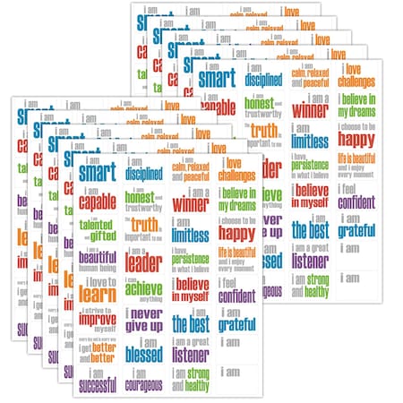 Inspired Minds Say it Think it Live it Incentive Stickers, 320-Piece Set IM523-320S