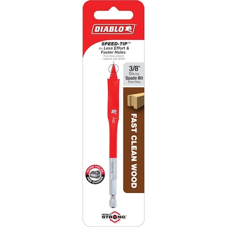 Diablo 3/8'' x 4'' SPEEDemon Spade Bit DSP1010