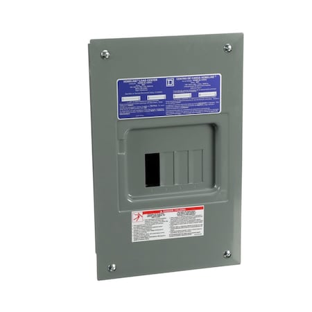 Square D Load Center, 4 Spaces, 125A Amps, 120/240V AC HOM48L125GC