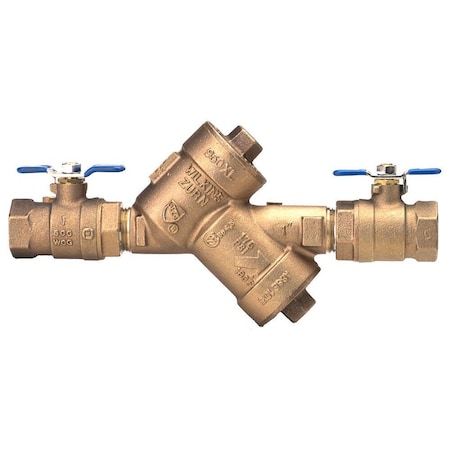 Zurn Double Check Backflow Preventer, Bronze 34-950XL