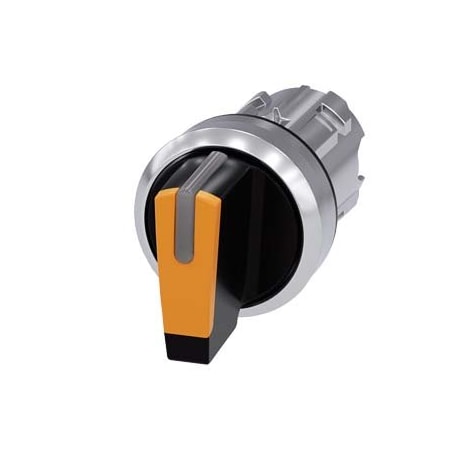 Siemens Selector switch, illuminable, 22 mm, round, metal, shiny, amber 3SU1052-2BM00-0AA0