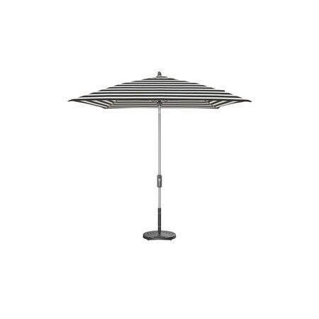 Treasure Garden 7.5 ft Square Patio Umbella, aluminum, fiberglass ribs, outdoor, Kinzie Coal Stripe UM847SQ-SS 6668 Kinzie Coal Stripe