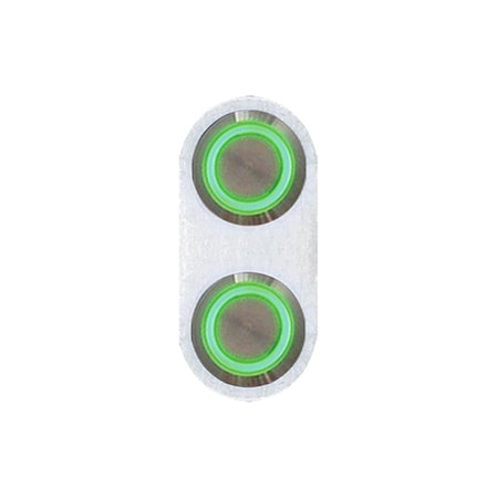 Perfectpitch AUTBBA22 Daytona Billet Switch with GREEN LED Illumination - Single Switch PE2984404