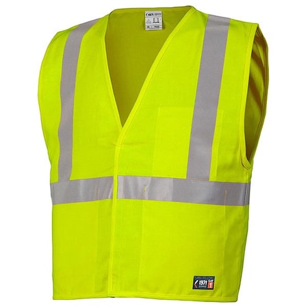 Kishigo FR Safety Vest, Lime, 5XL, 2 F442-5X
