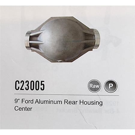 Absurdo 9 in. Ford Aluminum Rear Housing Center, Raw AB2192376