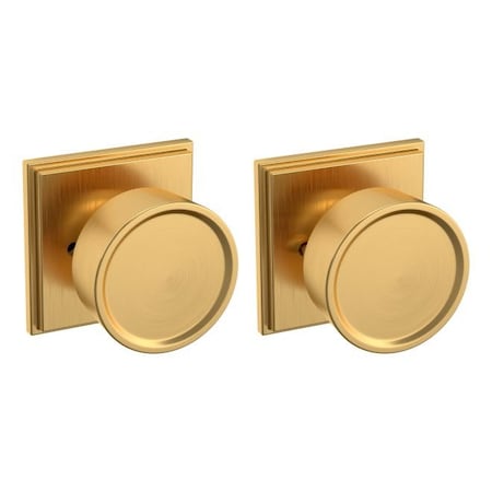 Baldwin Baldwin Preconfigured K008 Hollywood Hills Knob with R050 Rose Privacy Lock with 2-3/8in K008044PRIV