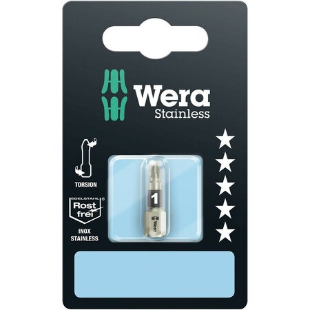 Wera 3855/1 TS SB bits, stainless, PZ 1 x 25 mm 5073613001