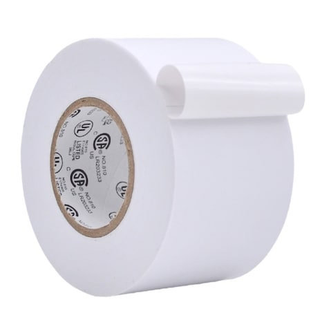 Wod Tape ETC766MS General Purpose Electrical Tape White UL/CSA listed core: 2 in. X 66 ft, 48PK WOD ETC766MS-02000-48-66-WHI