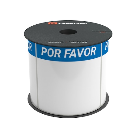 Labeltac LabelTac 4 and Pro Model Die-Cut inPor Favorin, Please Header Supply 4in x 4in, 200 labels per roll LT44PLEASE-SPAN