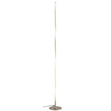 Jonathan Y Pilar 63.75" LED Integrated Floor Lamp, Gold JYL7006B