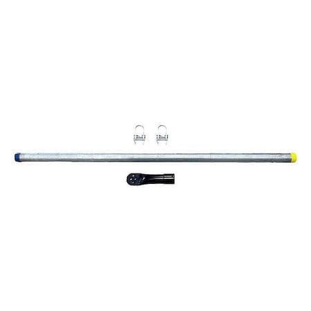 Jan Fan MountingKit, Silver, StainlessSteel, 60inL JF-SDP5