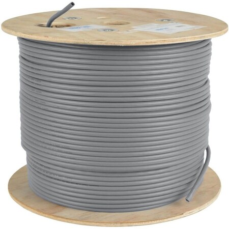 Tripp Lite CAT5E 350 MHZ BULK SOLID-CORE PLENUM-RATED PVC CABLE, GREY, 1000 FT., TAA N024-01K-GY