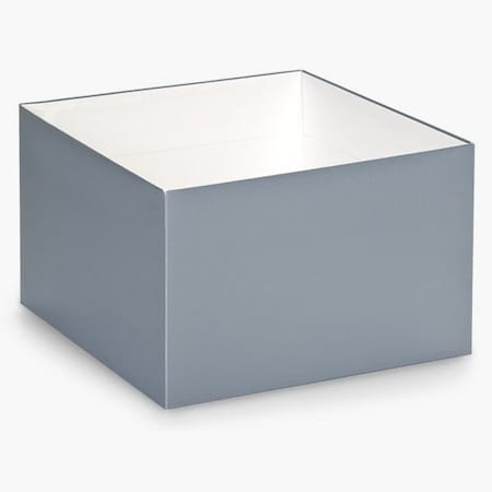 Nashville Wraps Metallic Silver Box Base, 8x8x5, 25PK GBB08SI