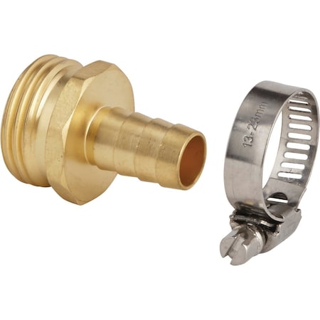 Best Garden 1/2 In. Male Brass Hose End Repair Hose Coupling GB9412-1/2"