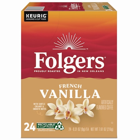 Folgers Vanilla Biscotti Coffee K-Cups, PK24 PK 6661